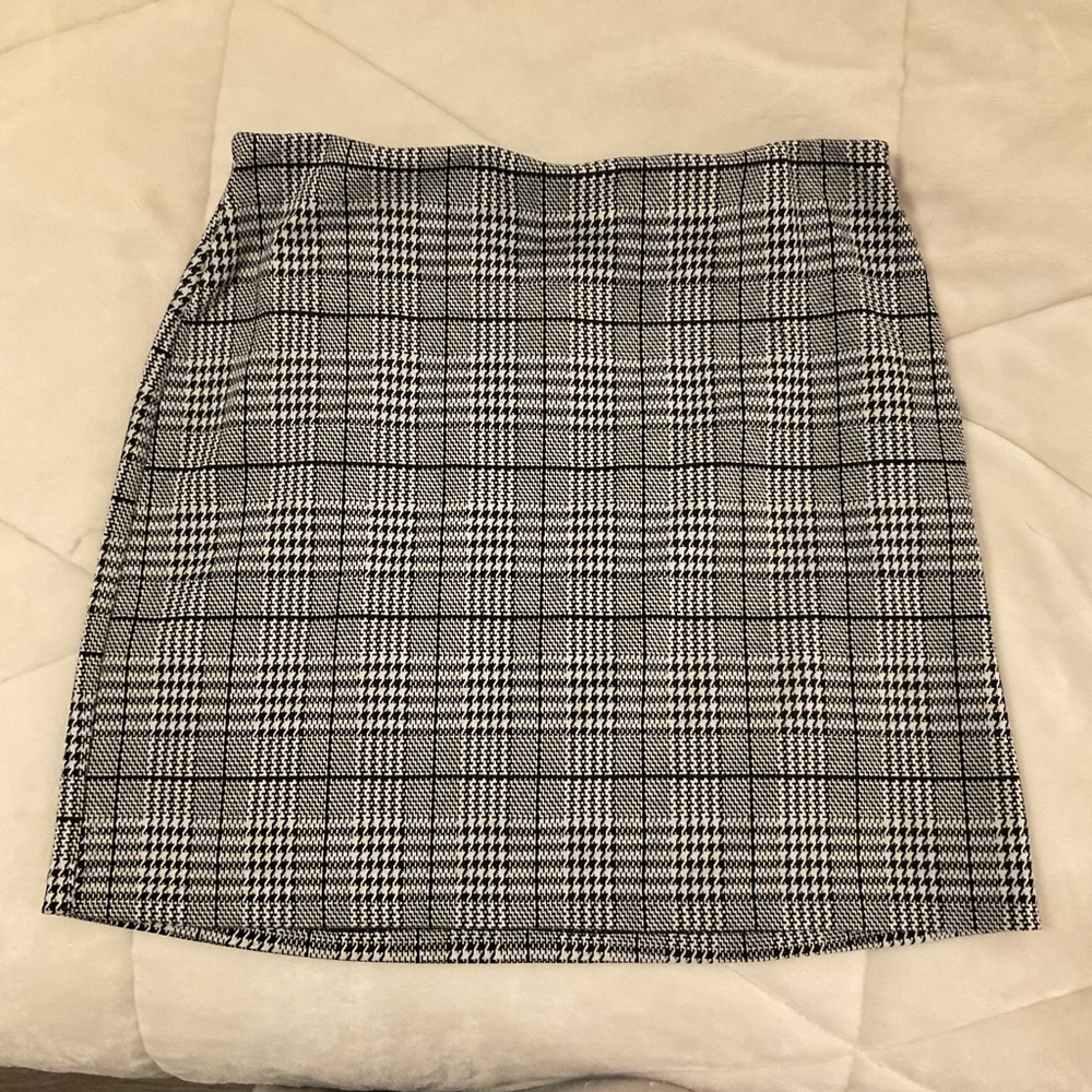 H&M plaid pencil skirt